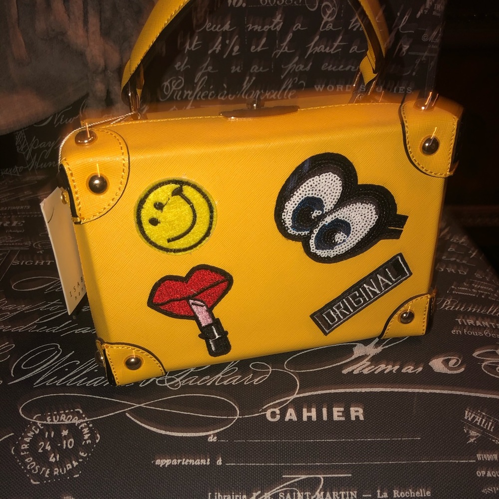 Yellow lunch box bag